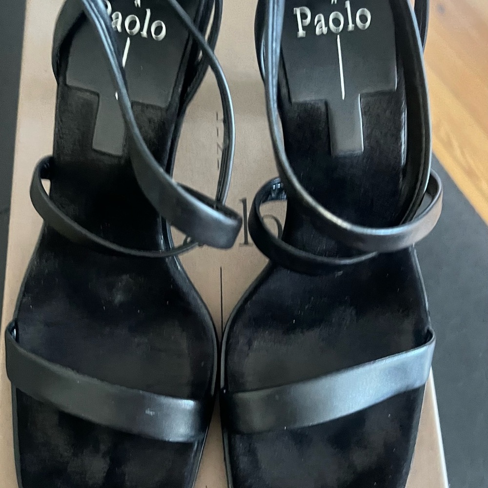 Paolo Elegant Black Sandals for Women **ADORABLE**